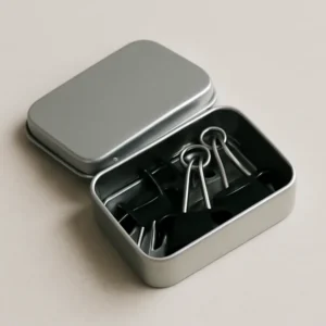 Binder Clip Storage Tin
