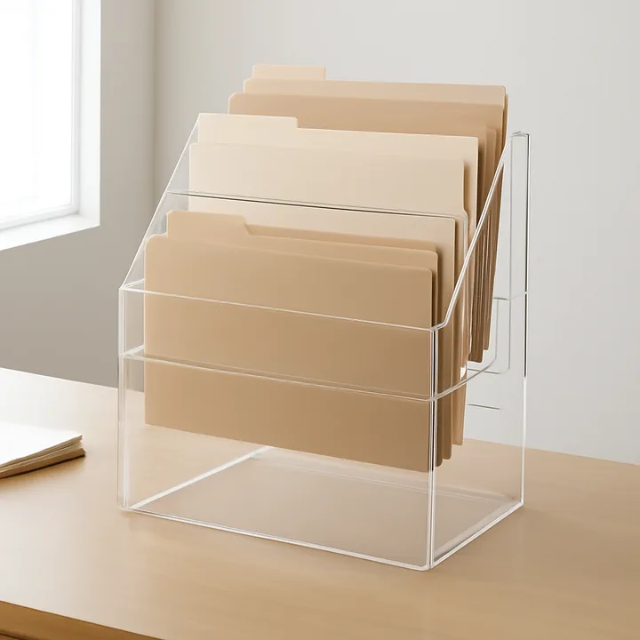 Executive Standing Desk Filing Rack