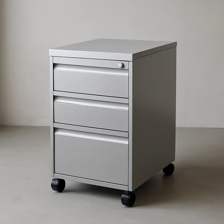 lockable mobile filing trolley