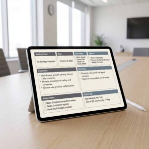 Meeting & Notes Planner