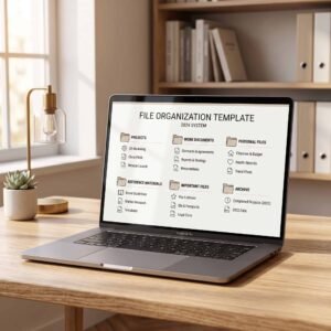Digital File Organization Template