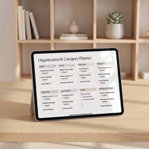 Organization & Category Planner