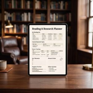 Reading & Research Planner