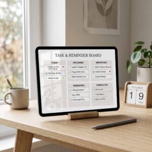 Digital Task & Reminder Board