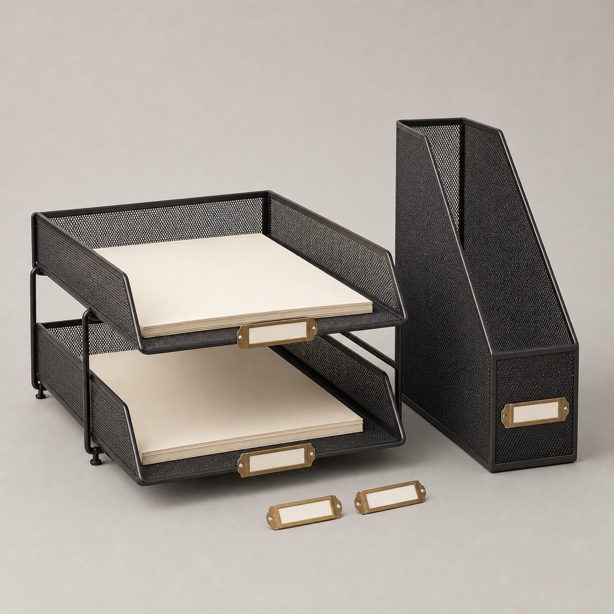 Minimalist Metal Letter Tray Set product image